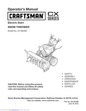 CRAFTSMAN 247.883981 Operator's Manual