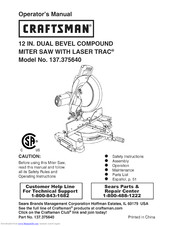 CRAFTSMAN 137.375640 Operator's Manual