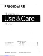 FRIGIDAIRE 137410100A Use & Care Manual