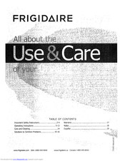 FRIGIDAIRE 137349700A Use & Care Manual