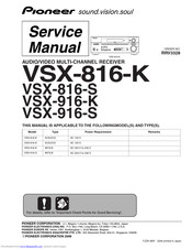 Pioneer VSX-816-K Service Manual