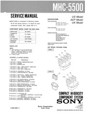 Sony MHC-5500 Service Manual