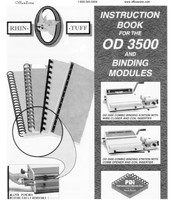 Officezone RHIN-O-TUFF OD 3500 Instruction Book