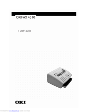 OKI OKIFAX 4510 User Manual