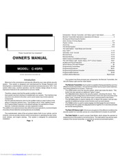 Omega C-4SRS Owner's Manual