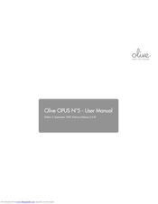 Olive Olive OPUS N5 User Manual