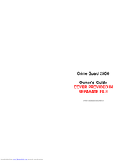 Crime Guard Crime Guard 250i6 Owner's Manual
