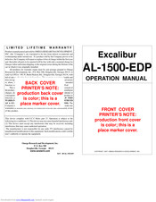 Omega Excalibur AL-1500-EDP Operation Manual
