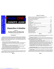 Omega UltraOne Owner's Manual
