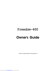 Omega Freedom 400 Owner's Manual