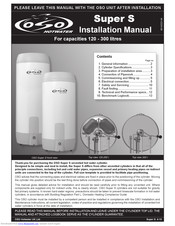 OSO Super S Series Installation Manual