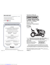 Craftsman 20391 Operator's Manual