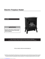Harbor Freight Tools Electric Fireplace Heater Manual