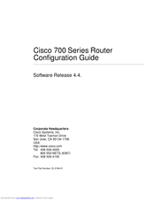 Cisco 765 Series Configuration Manual