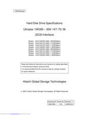 Hitachi Ultrastar HUS103073FL3600 Oem Manual