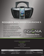 Insignia NS-BIPCD03 Quick Setup Manual