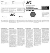 Jvc CS-V420 - CSV420 Instructions
