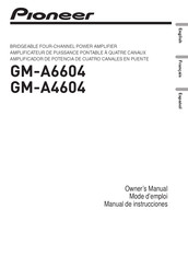 Pioneer GM-A4604 Owner's Manual