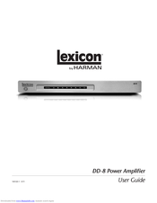 Lexicon DD-8 User Manual