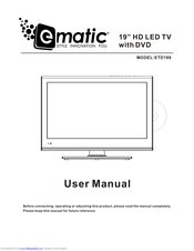 Ematic ETD199 User Manual
