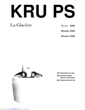 Krups La Glaciere 358 Instructions For Use Manual