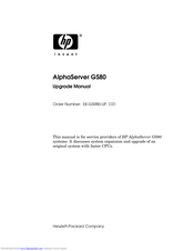HP AlphaServer GS80 Upgrade Manual