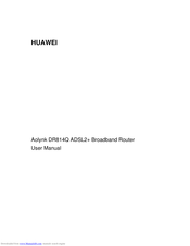 Huawei Aolynk DR814Q ADSL2+ User Manual