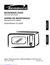 Kenmore 721.66339 Use And Care Manual