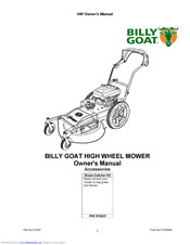 Billy Goat 510223 Owner's Manual
