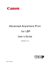 Canon advanced anywhere print User Manual