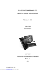 IBM RS/6000 7044 Model 170 Technical Overview And Introduction