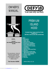 DEFY 900 Premium Owner's Manual
