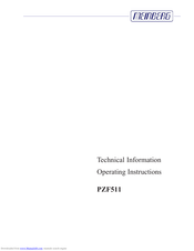 Meinberg PZF511 Technical Information & Operating Instructions