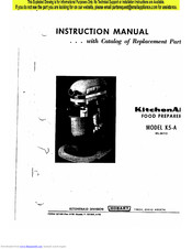 Kitchenaid K5-A Instruction Manual