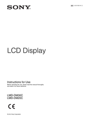 Sony LMDDM30C Instructions For Use Manual