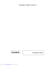 Autodesk 34006-091452-9311 - RASTER DESIGN 2006 CD CG CAD OVERLAY 2002 Installation Manual