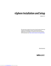 VMware vSphere 5.5 Setup Manual