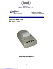Intelligent intell-print om-192-s User's Operation Manual