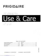 FRIGIDAIRE affinity 137409500c Use & Care Manual