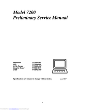 Clevo Model 7200 Preliminary Service Manual
