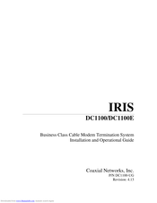 IRIS DC1100E Installation And Operational Manual