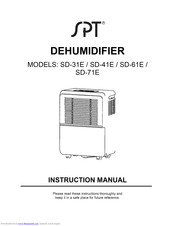 SPT SD-31E Instruction Manual