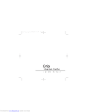 REGA Brio Owner's Manual