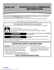 Jenn-Air W10259841B User Instructions