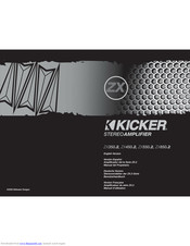 Kicker ZX450.2 Owner's Manual