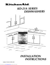 KitchenAid KD-27A SERIES Installation Instructions Manual