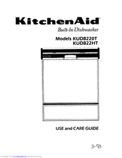 KitchenAid KUDB220T Use And Care Manual