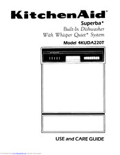 KitchenAid Superba 4KUDA220T Use And Care Manual