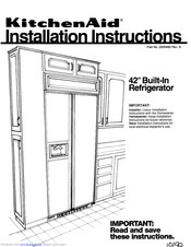 KitchenAid 2000492 Installation Instructions Manual