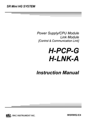 RKC INSTRUMENT SR Mini HG SYSTEM H-PCP-G Instruction Manual
